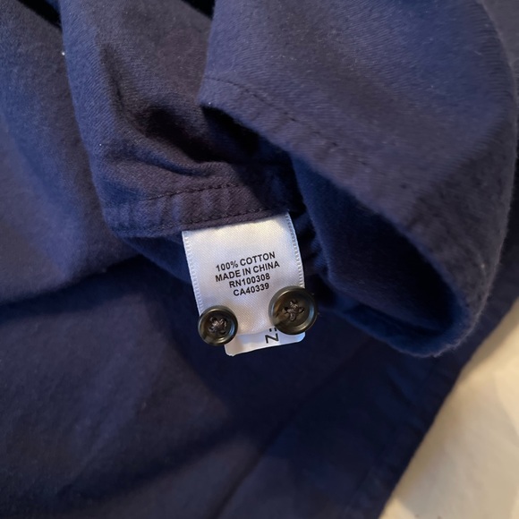 PETER MILLAR FALLSIDE COTTON SPORT DRESS Shirt, XL NAVY - Picture 9 of 10